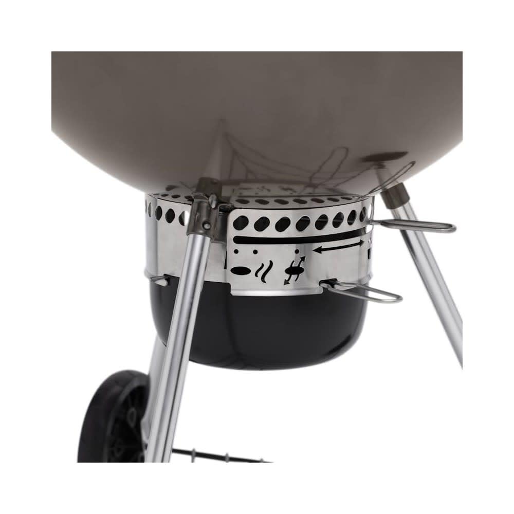 Weber Master-Touch in backyard lifestyle scene showing crowd-ready grilling benefit