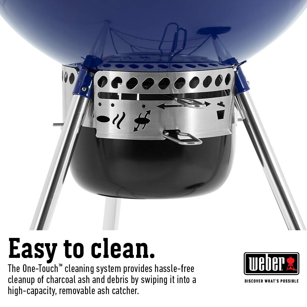 Weber Master-Touch in a backyard setting demonstrating outdoor cooking versatility and appeal