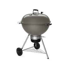 Weber Master-Touch stainless-steel grate detail showing durable cooking surface benefit