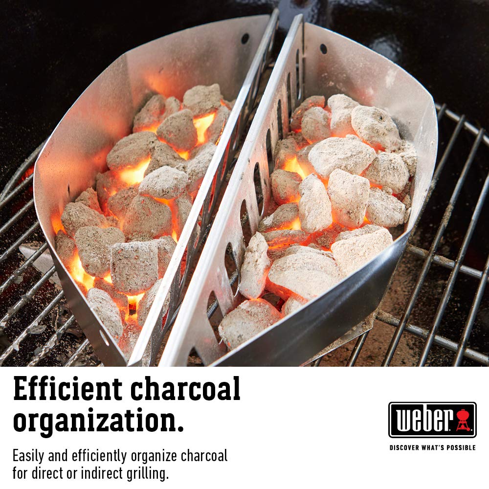 Weber Master-Touch built-in lid thermometer close-up for instant temperature feedback and control