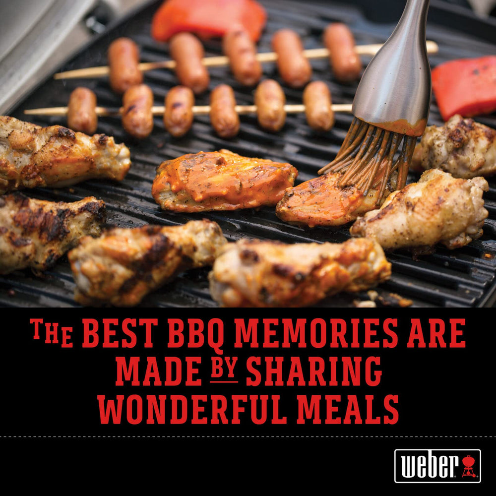 Weber 22" Performer covered in backyard setting protecting grill from rain and dust