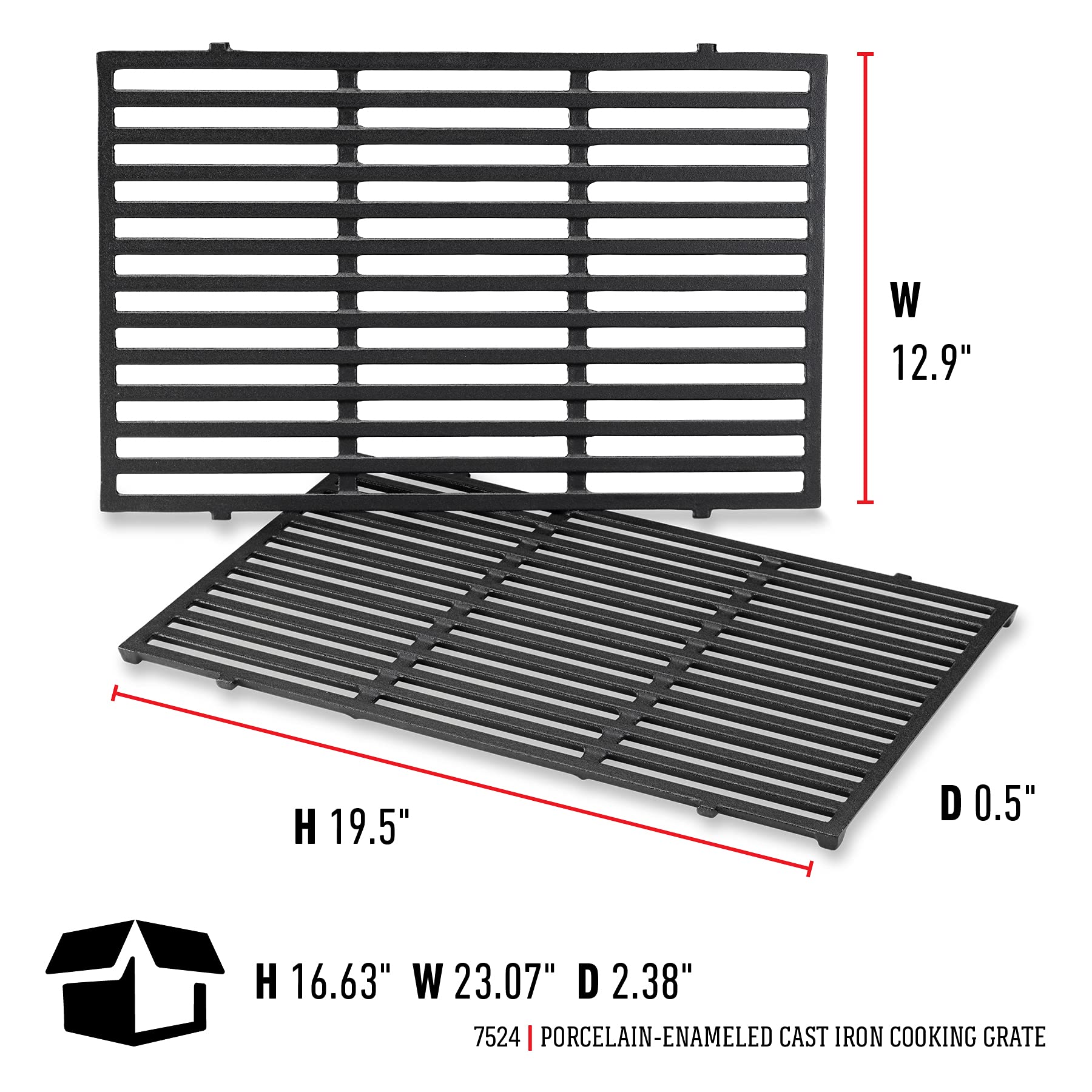 Weber product label and fitment stamp showing compatibility details for confident purchase