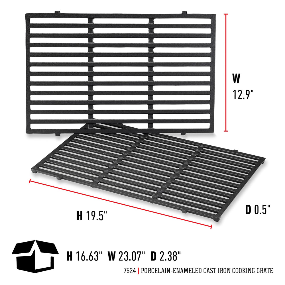 Weber product label and fitment stamp showing compatibility details for confident purchase