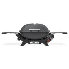 Weber Q 2800N+ front view showing compact grill and quick setup benefit