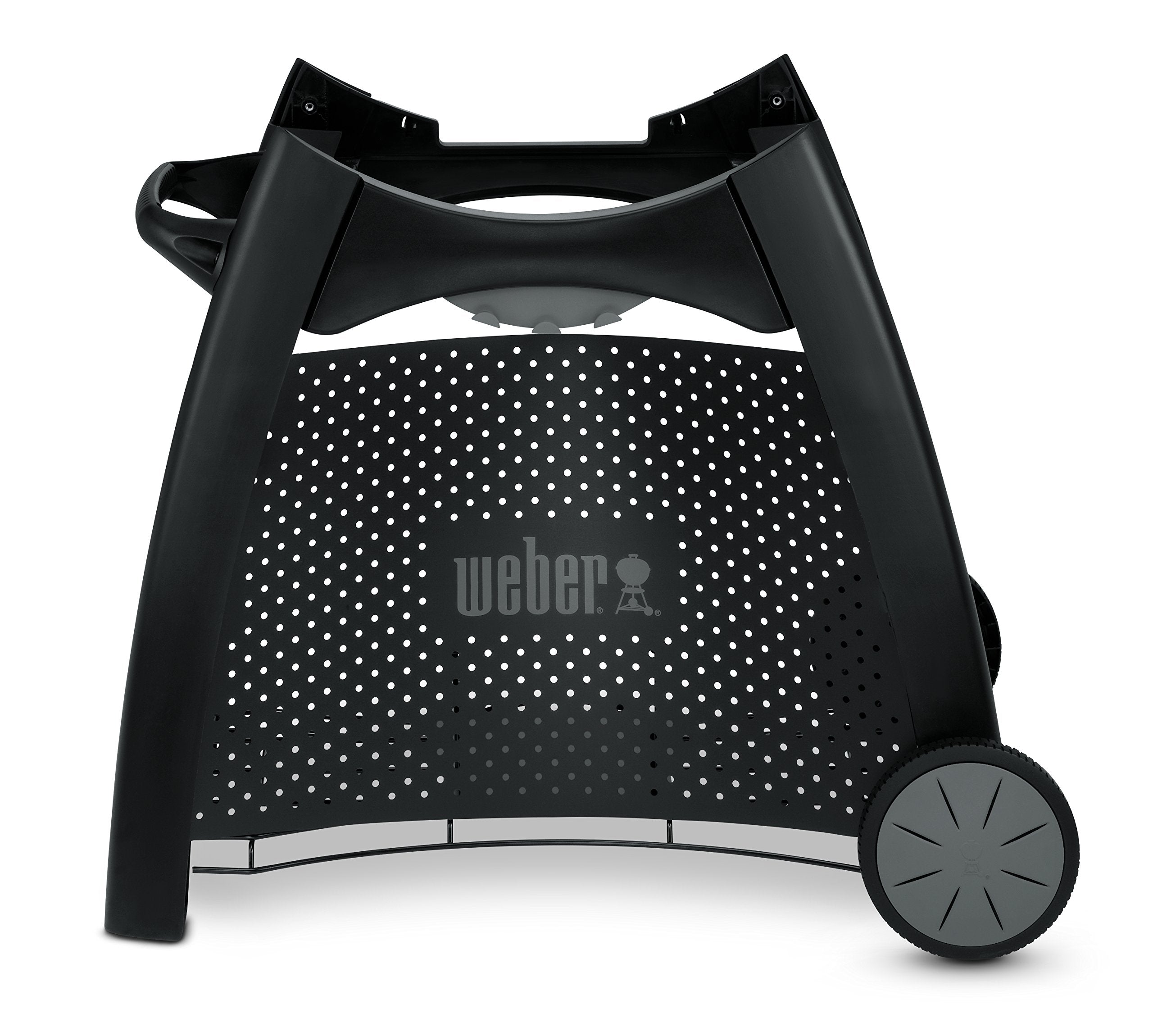 Weber Q Cart front view showing stable base and platform for grill benefit ergonomic cooking