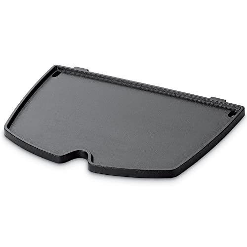 Weber Q griddle next to common utensils showing scale and user-friendly size