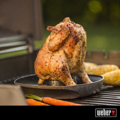 Weber ceramic coating close-up highlighting non-stick surface for easier cleanup