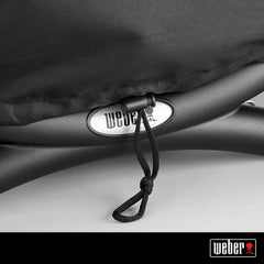 Weber side profile showing cover fits handle for easy access