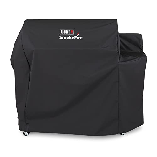 Weber SmokeFire on patio lifestyle scene preserving grill finish