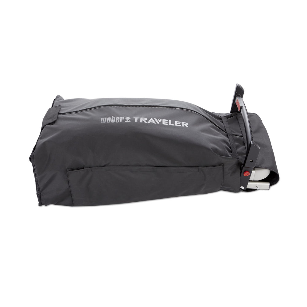 Weber Traveler cargo protector installed in a car trunk protecting upholstery