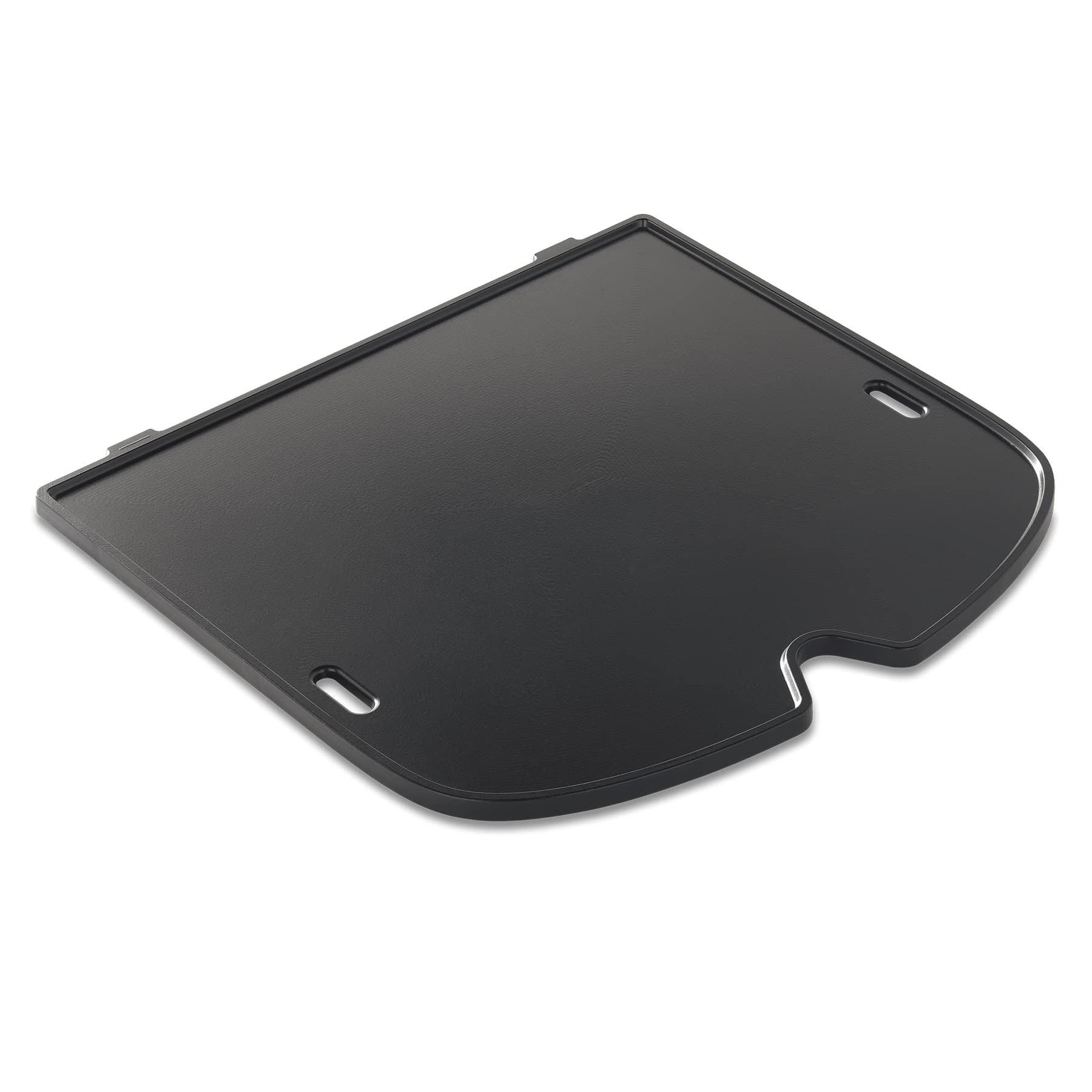 Weber Traveler griddle size comparison next to utensils for scale