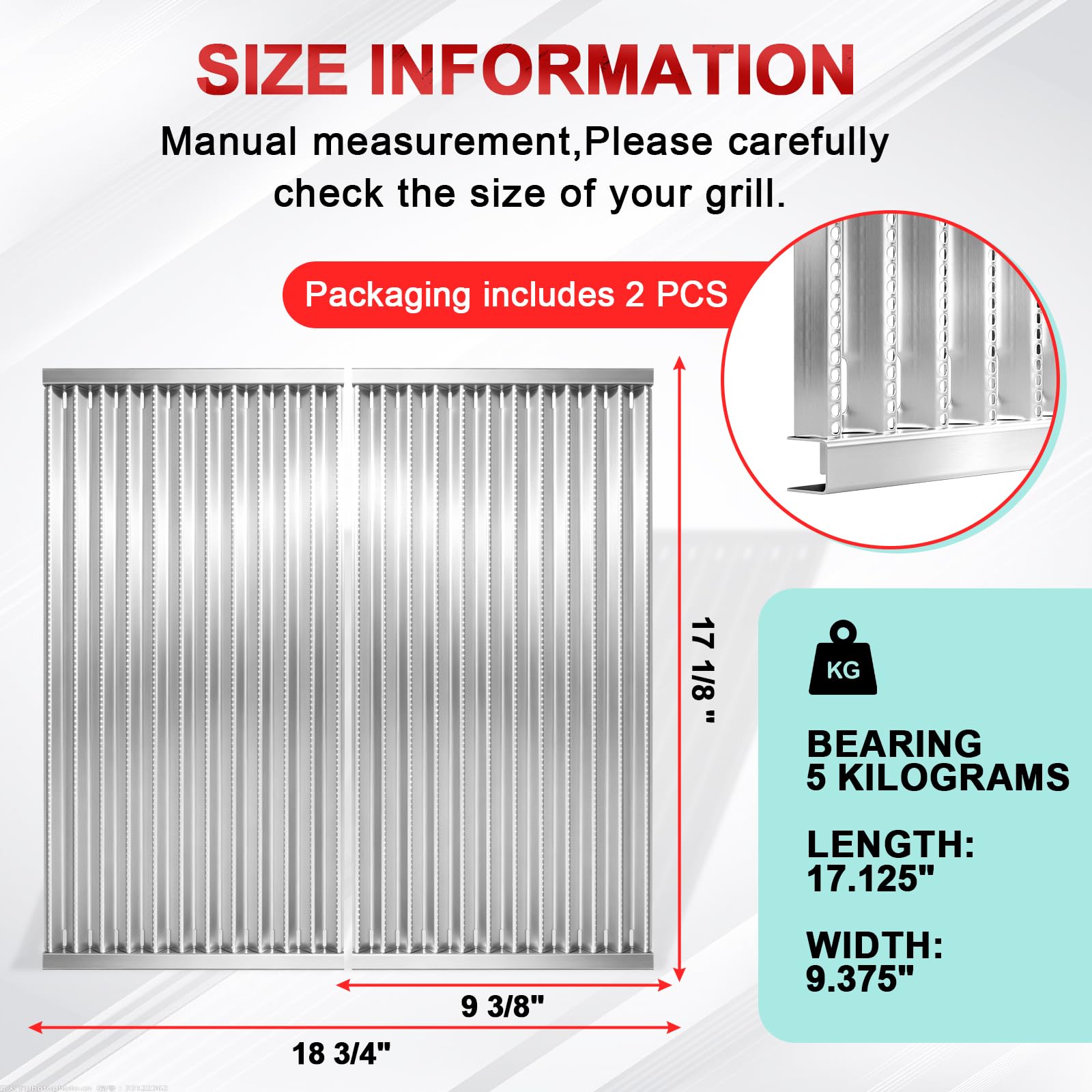WEBROIL close-up of perforations distributing heat evenly for consistent grilling