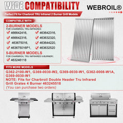 WEBROIL side profile of emitter plate showing thickness and warp-resistant design