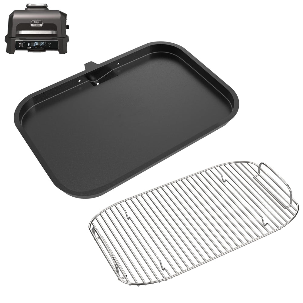 WEBROIL griddle plate front view showing full surface and edges for perfect fit