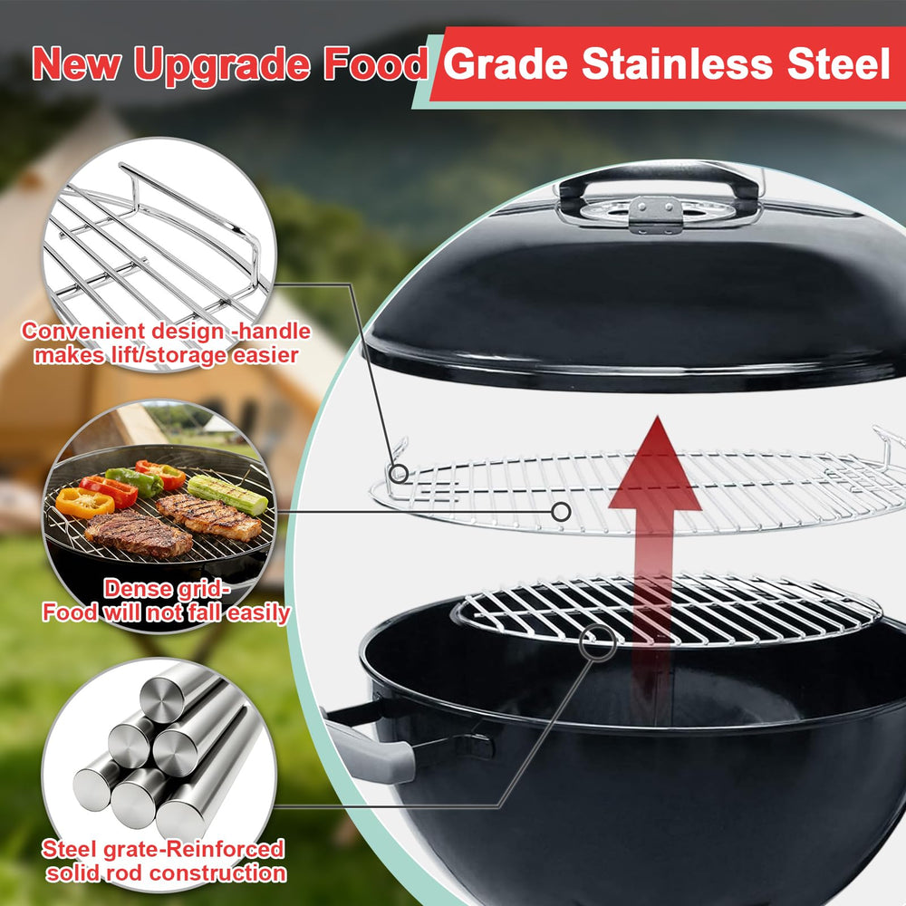 WEBROIL grate edge detail highlighting welds and warp-resistant construction