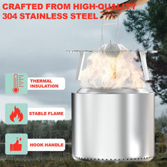 WEBROIL close-up of 304 stainless steel texture highlighting rust resistance