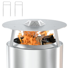 WEBROIL front view of heat deflector showing full 27 inch fit and improved warmth