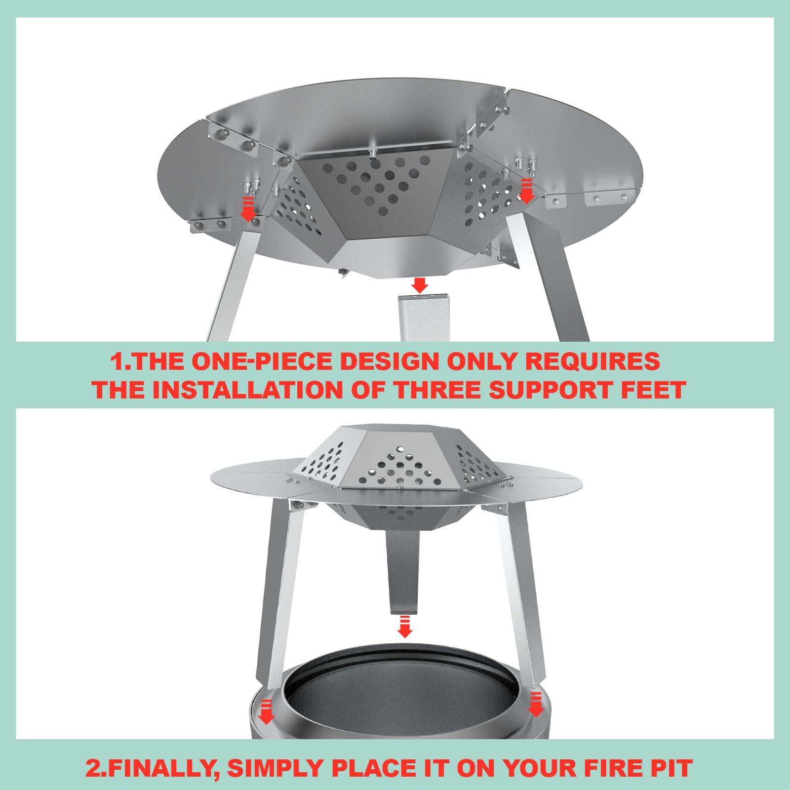WEBROIL packed deflector with hook handle ready for easy transport