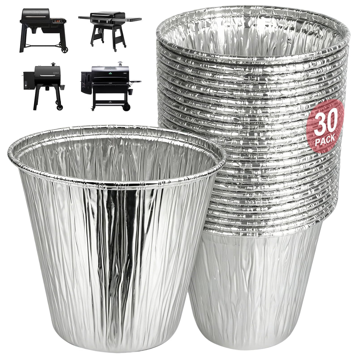 WEBROIL front pack showing 30 grease bucket liners for easy cleanup