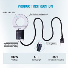 Wedigout long cord in use placed across yard for flexible outdoor positioning