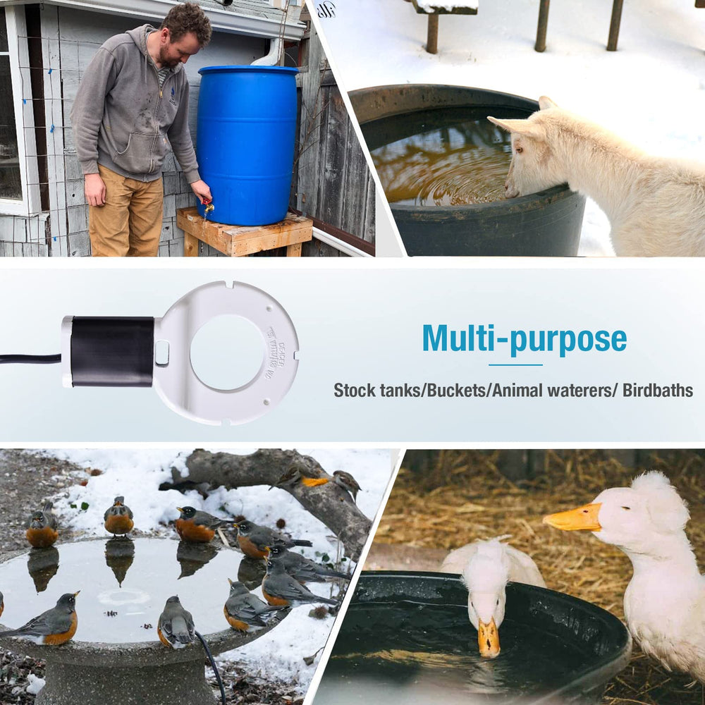 Wedigout next to a 5-gallon bucket showing size and suitability for small containers
