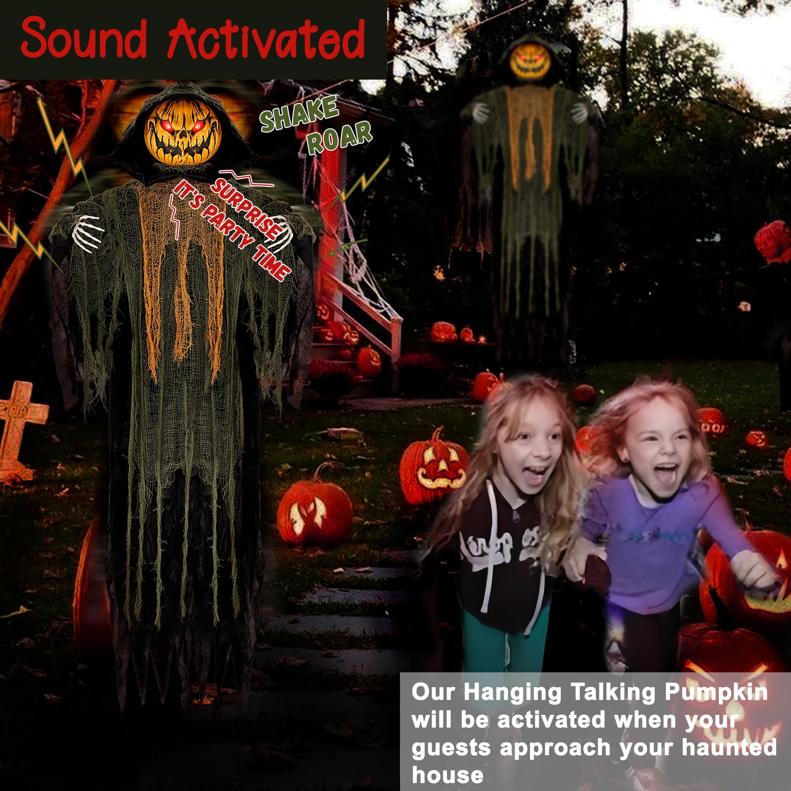 WeDoSoy glowing eyes at night creating eerie illumination and instant scare effect