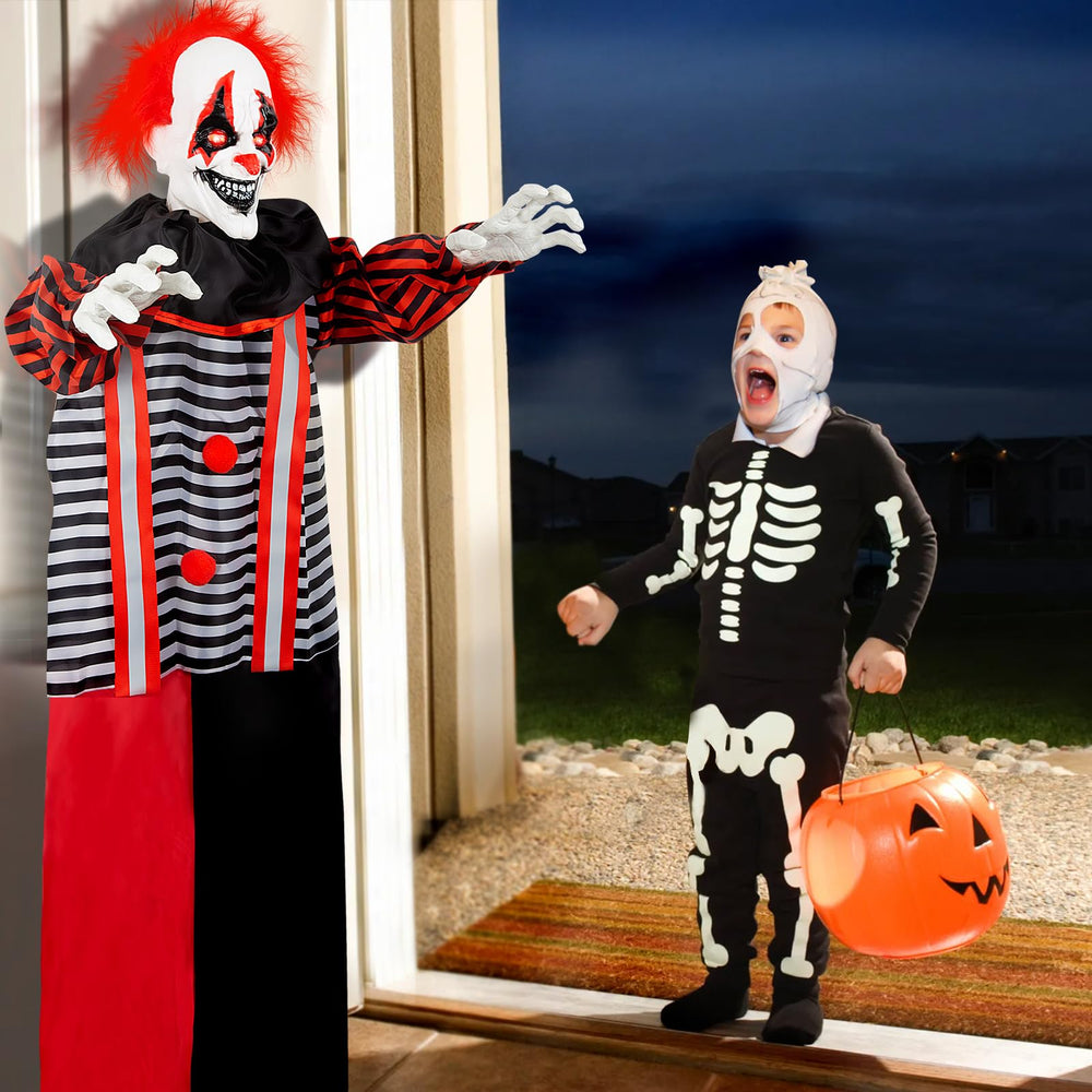 WeDoSoy staged lawn display with clown and props showing immersive party atmosphere