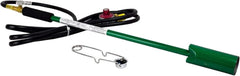 Weed Dragon 10 ft hose and regulator connection showing secure, durable fittings