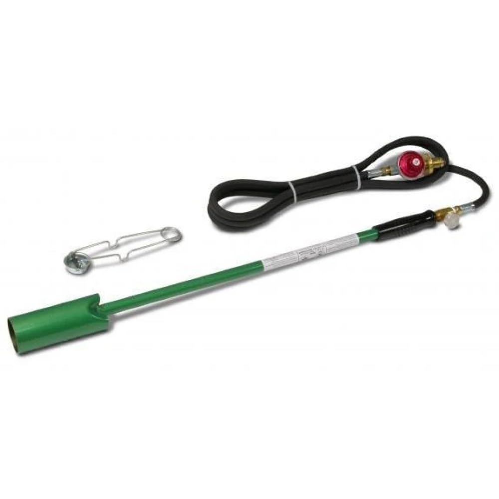 Weed Dragon front view of torch kit showing overall length and controls for reliable outdoor heating