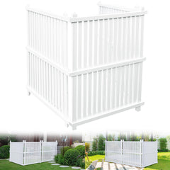 WEEDING front assembled enclosure showing neat concealment and curb appeal