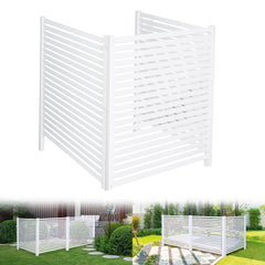 WEEDING front view of assembled enclosure showing clean concealment benefit