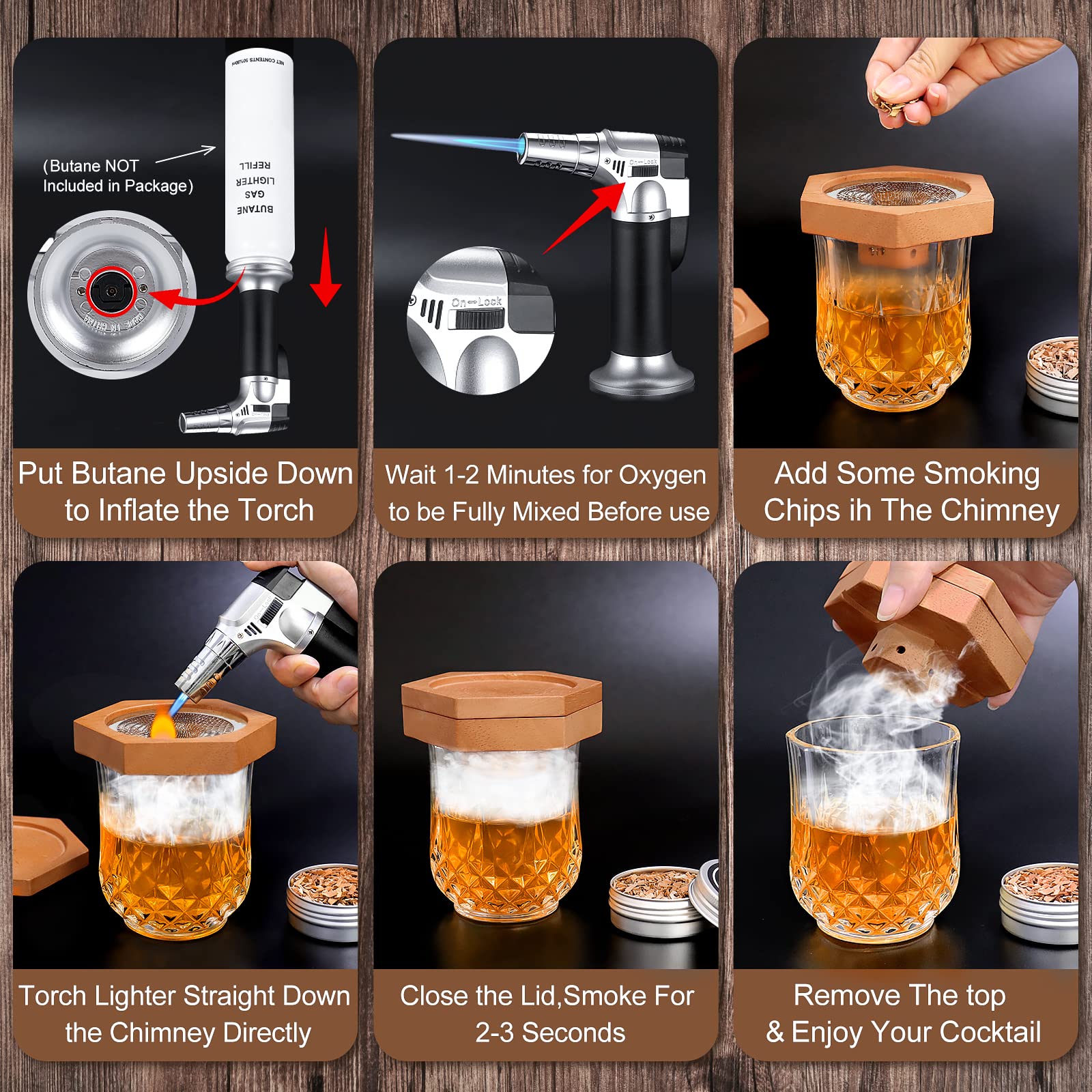 WEICHA mesh chip holder with burning wood, ensuring even smoke and easy cleanup