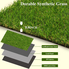 Weidear turf in a pet area with dog playing demonstrating durable safe surface benefit
