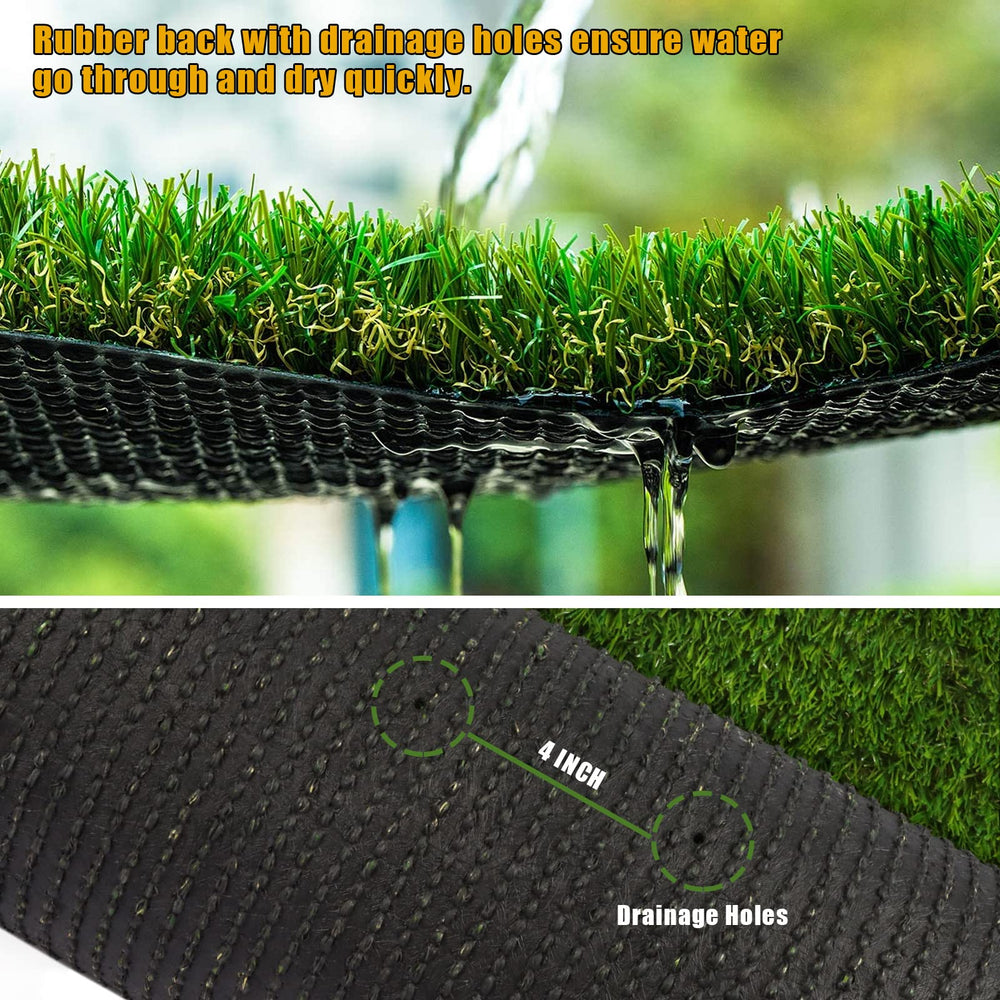 Weidear pet standing on turf demonstrating durable, pet-friendly surface benefit
