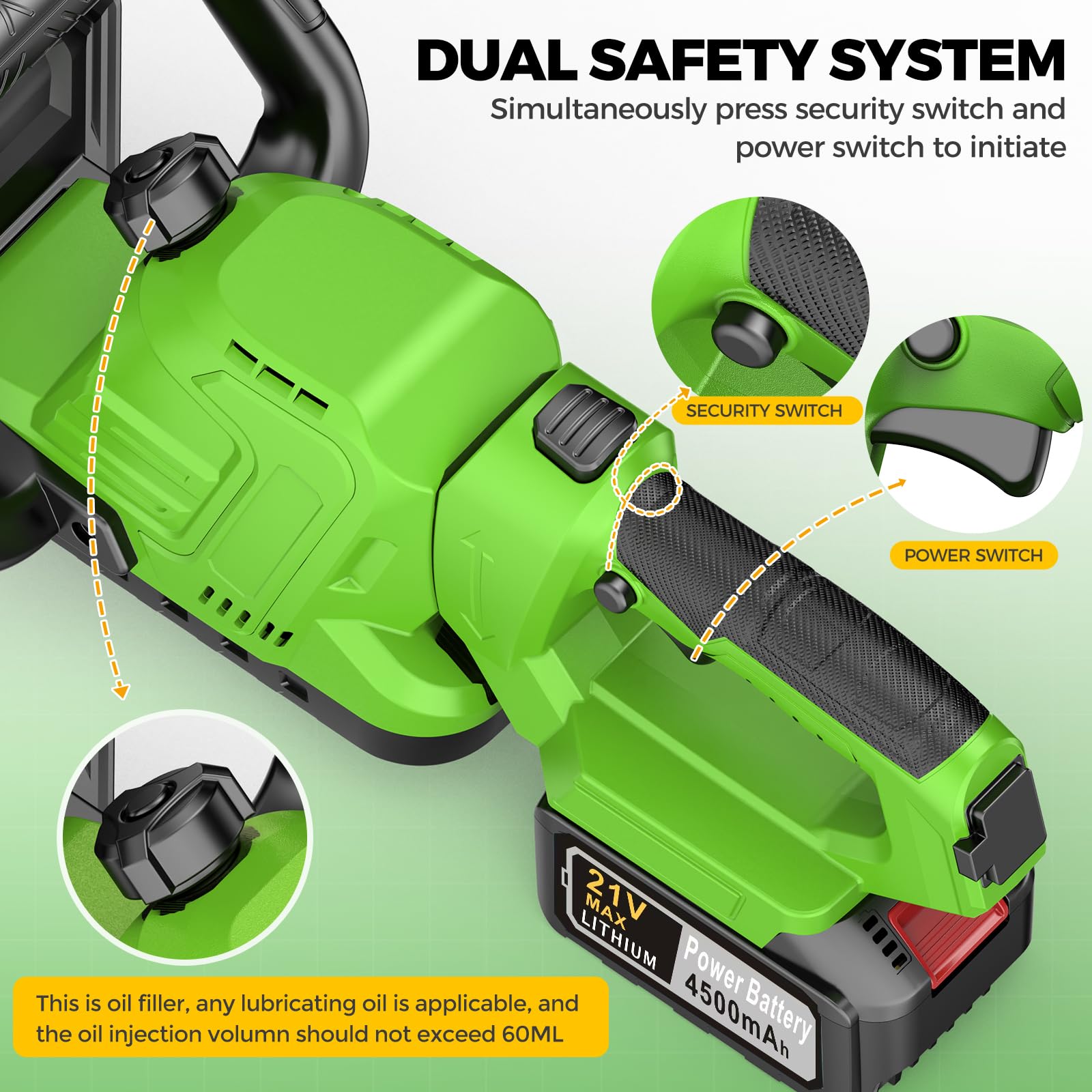 WEILISEN dual batteries and charger displayed for uninterrupted runtime