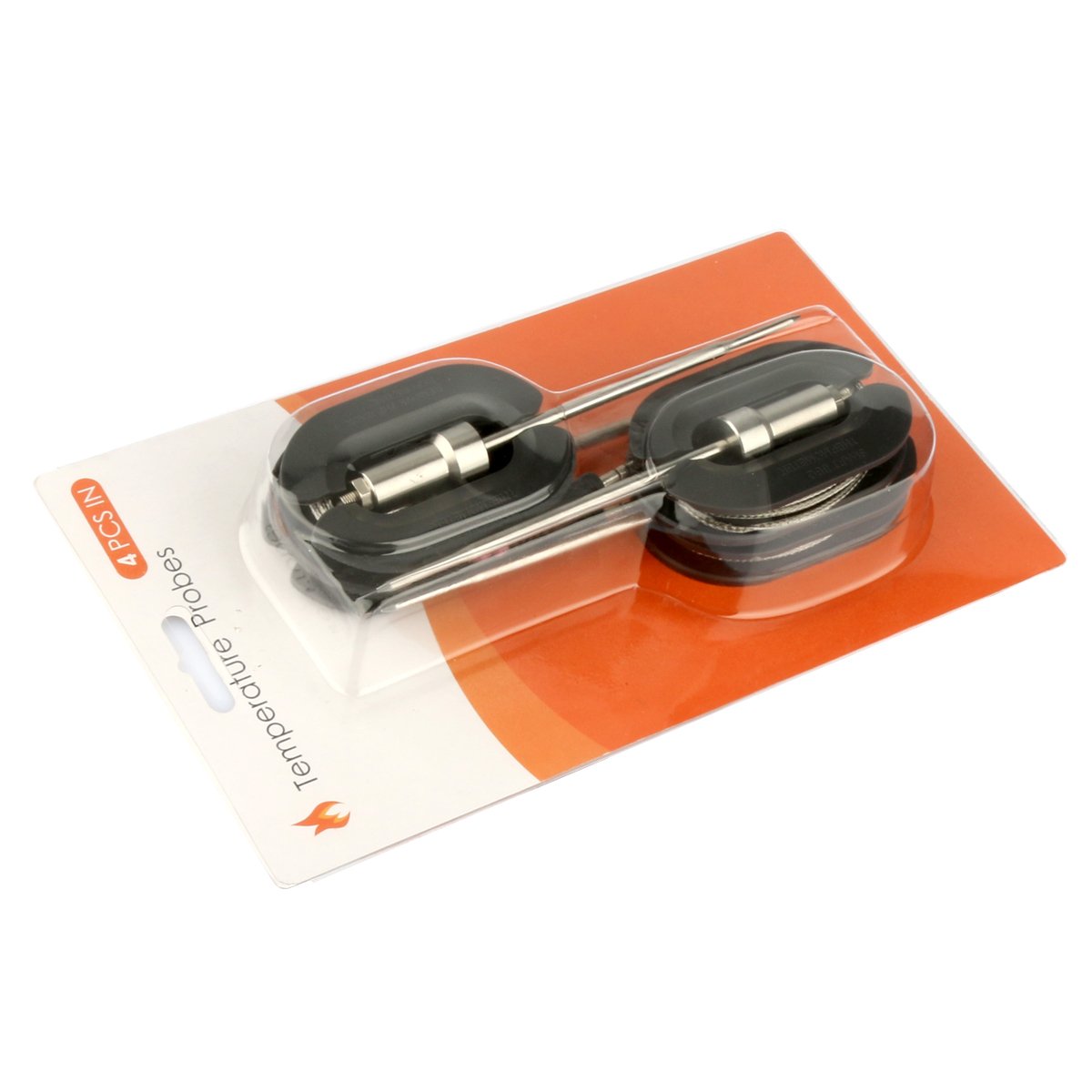 WEINAS probes used in an outdoor cook scene showing reliable high-heat performance