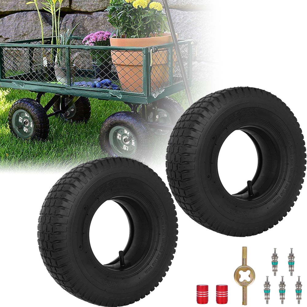 WEIYINGSI front view of two 13x5.00-6 tires showing complete kit benefits