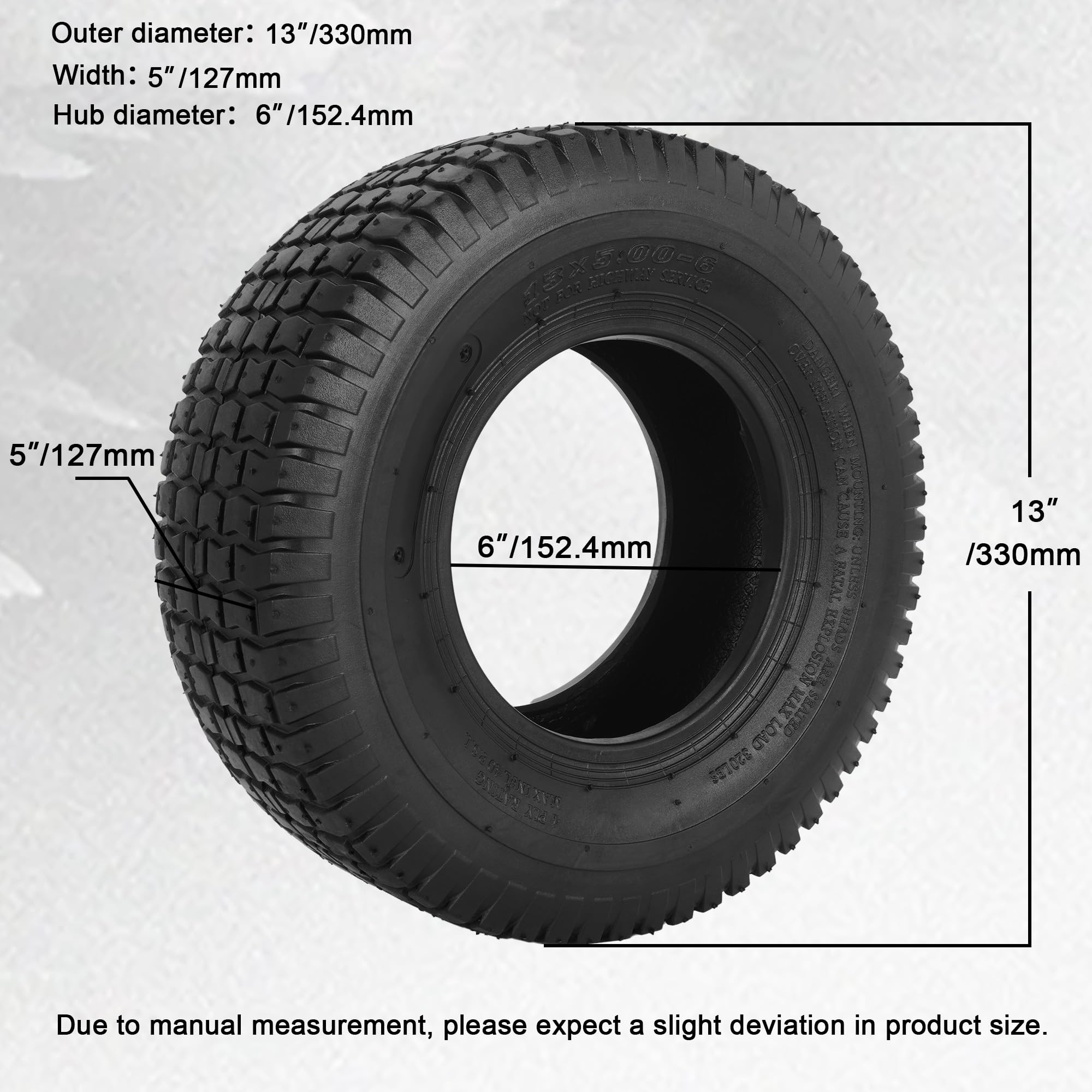 WEIYINGSI close-up of tread pattern for improved traction and control