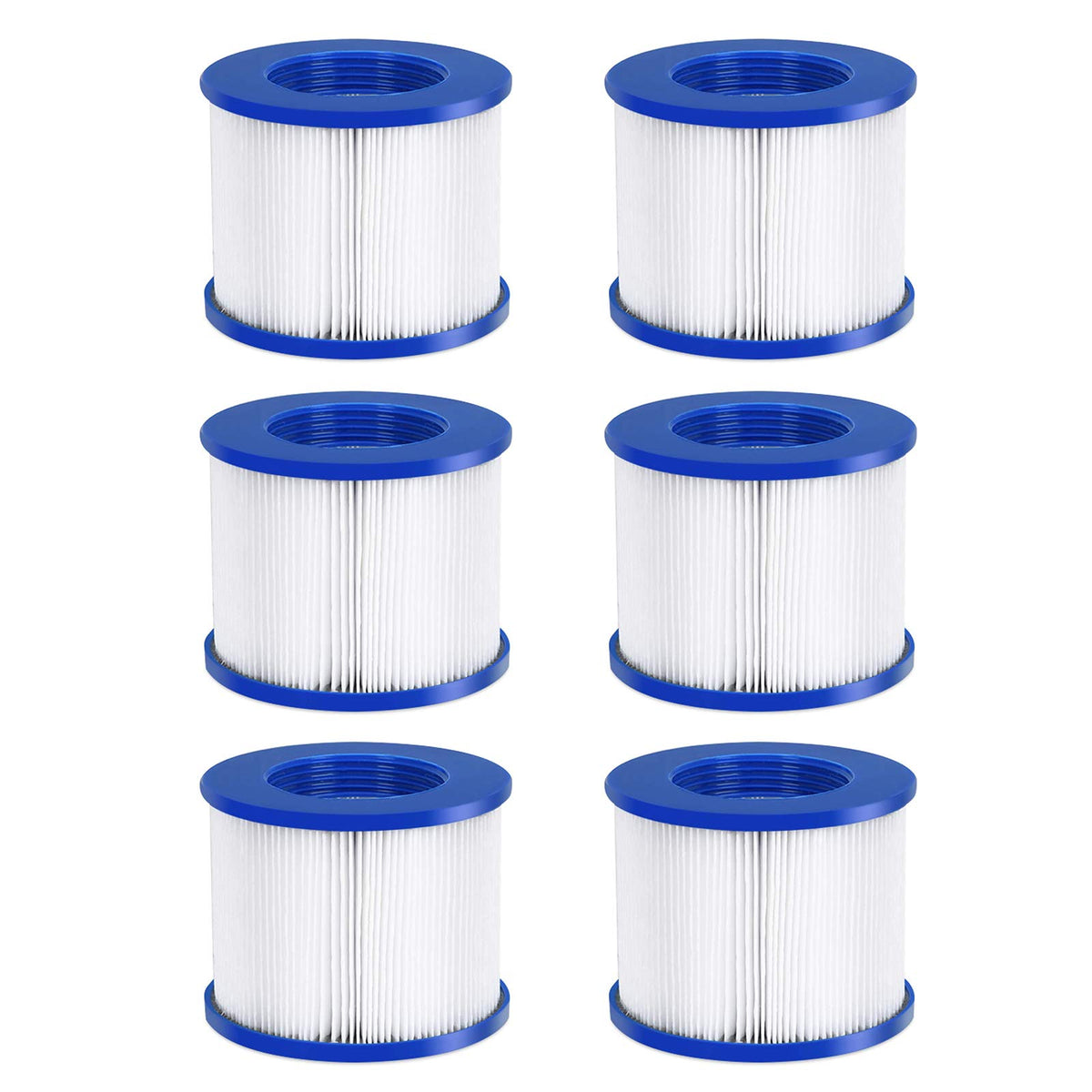 WEJOY front view of replacement spa filter showing clean folded media for clearer water