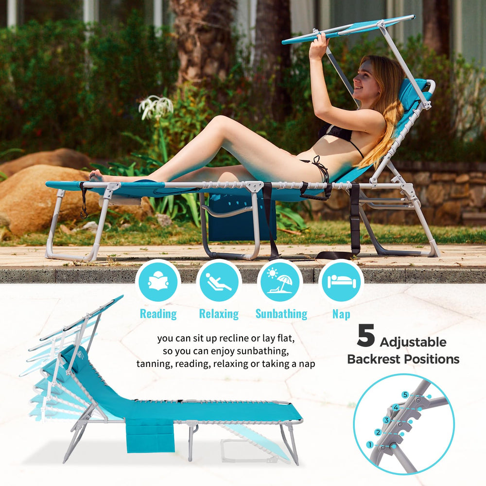 #WEJOY folded chair with carry handle and shoulder strap for easy transport