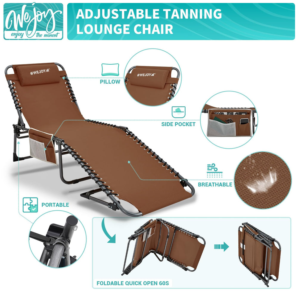 WEJOY folded compact chair secured with buckle and shoulder strap for portability