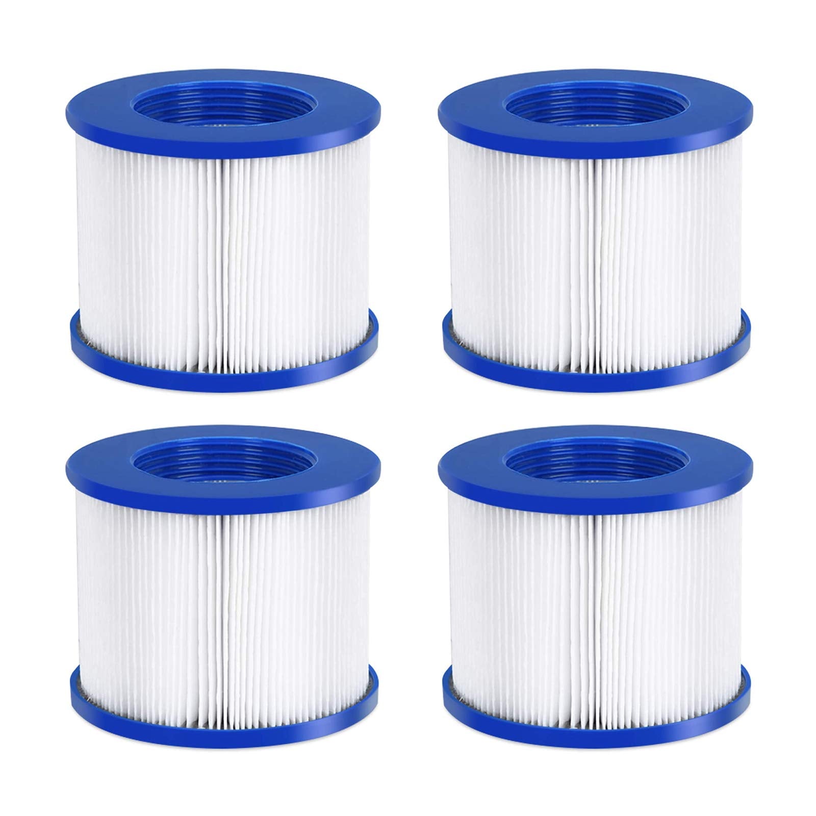 #WEJOY front view of blue replacement filter showing compact folded design and label