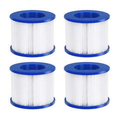 #WEJOY front view of blue replacement filter showing compact folded design and label