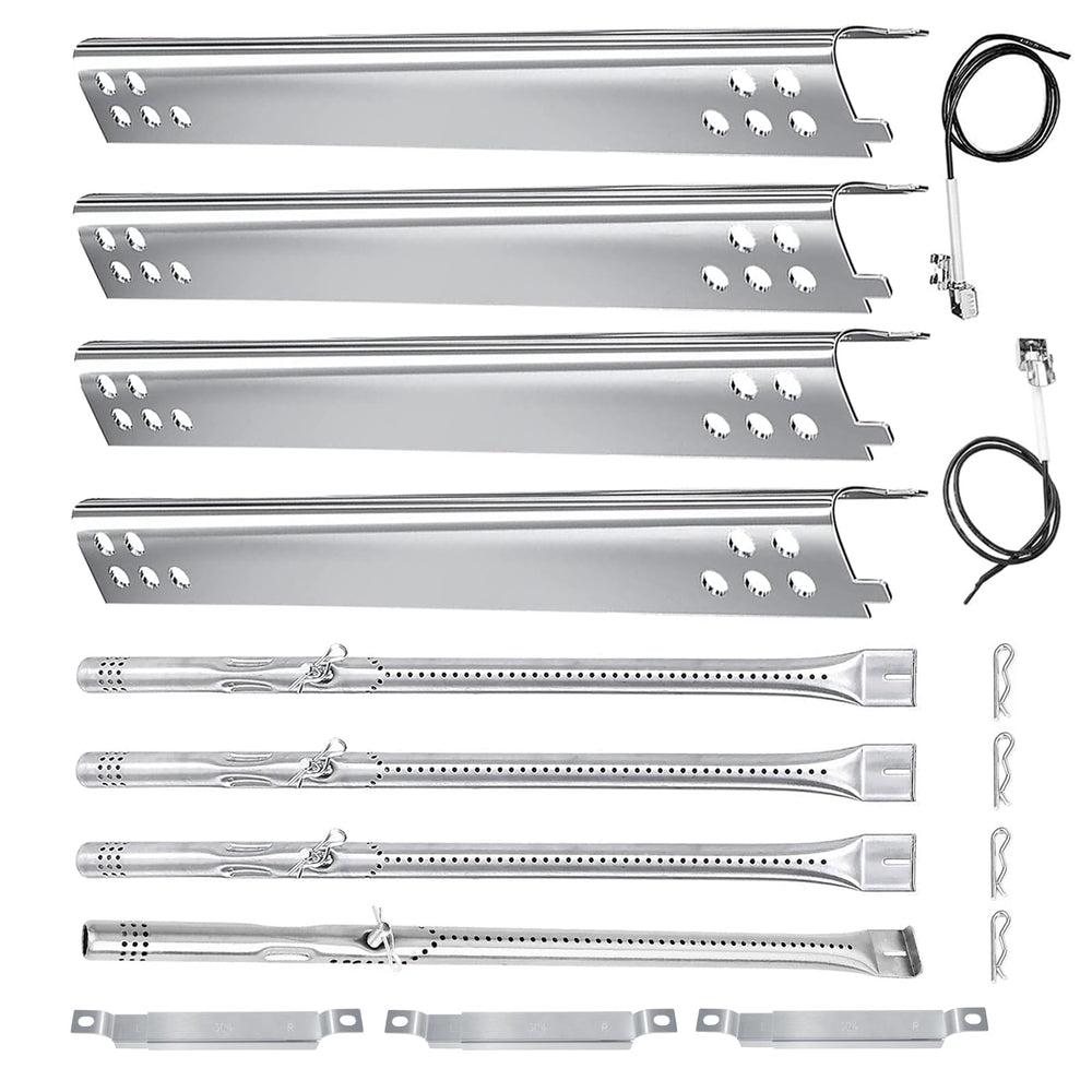 Welbocom front view showing full 4-burner kit and clear fit benefit