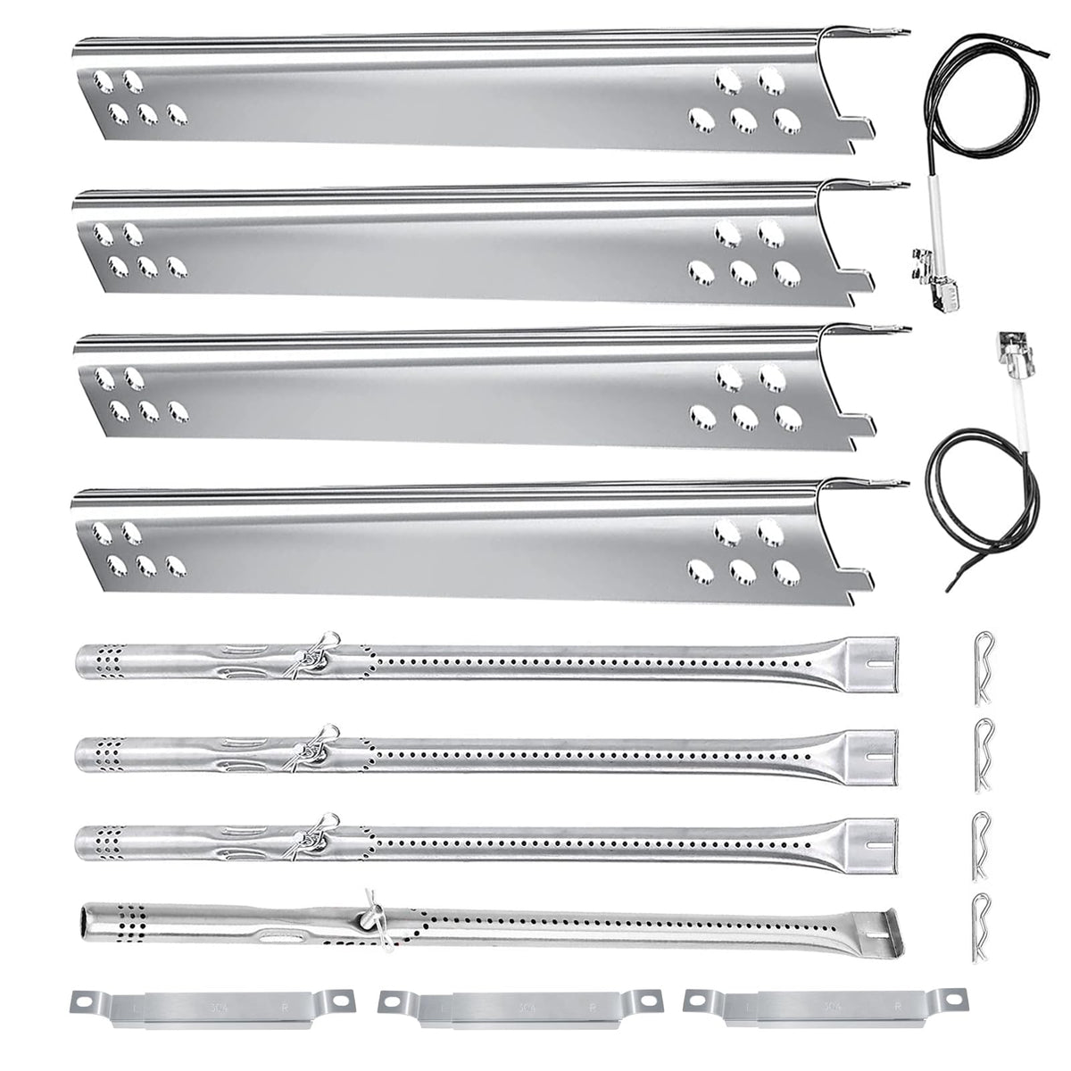Welbocom front view showing full 4-burner kit and clear fit benefit