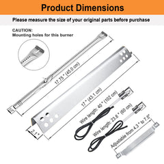 Welbocom close-up of a single stainless-steel burner highlighting durable construction