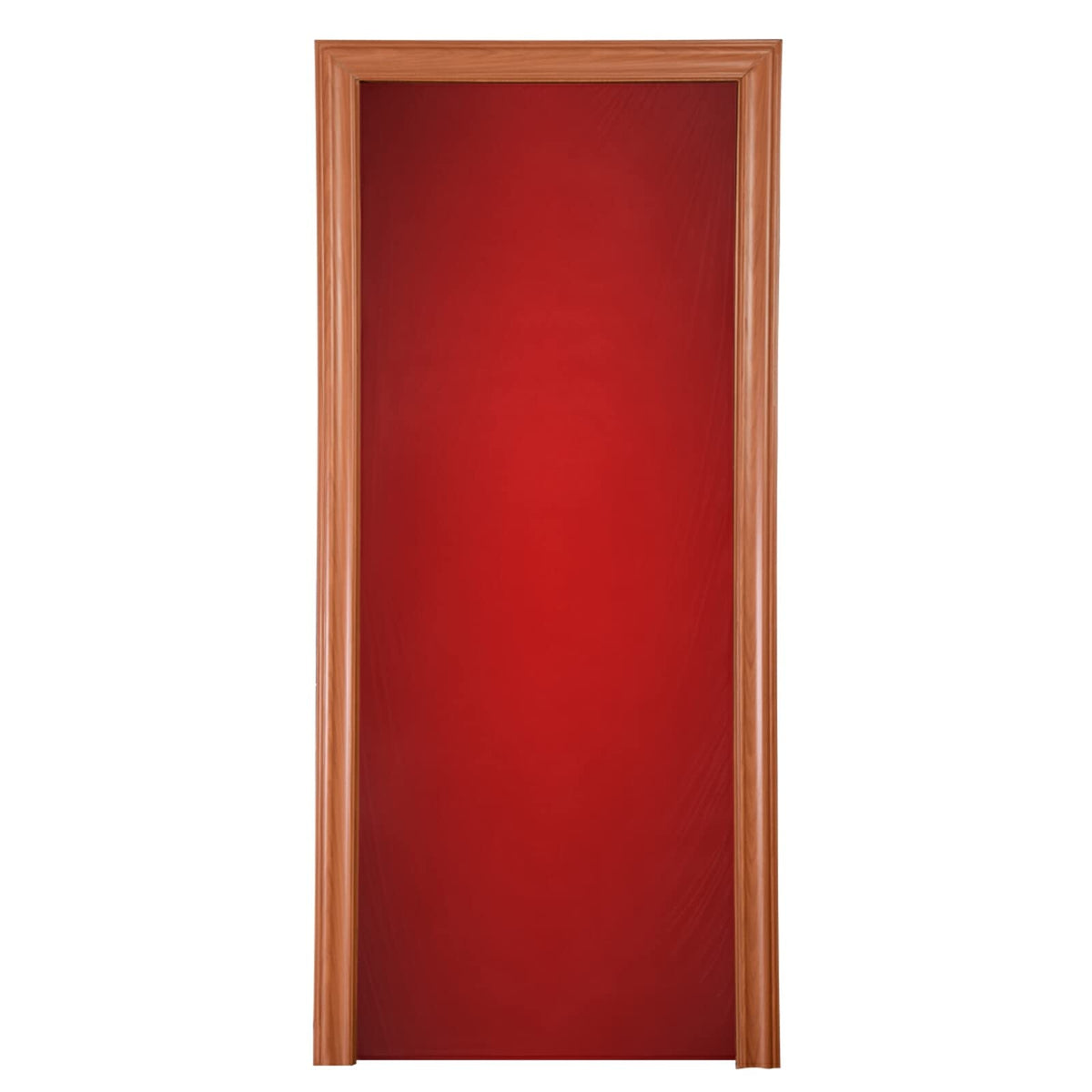 WELLDAY front view of red door cover showing full-length fit and clean look