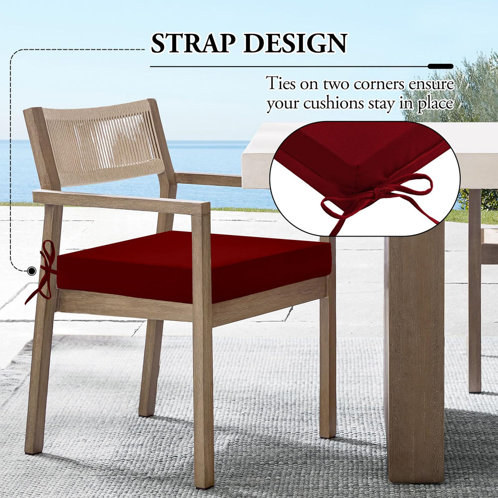 Wellsin cushions styled on patio chairs creating a comfortable setting