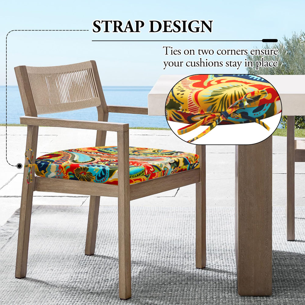 Wellsin cushion on patio chair demonstrating outdoor comfort