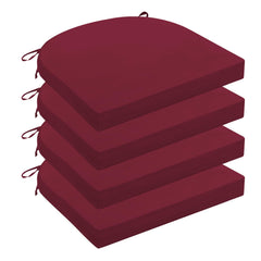 Wellsin front view of burgundy cushion set showing neat stitching and color